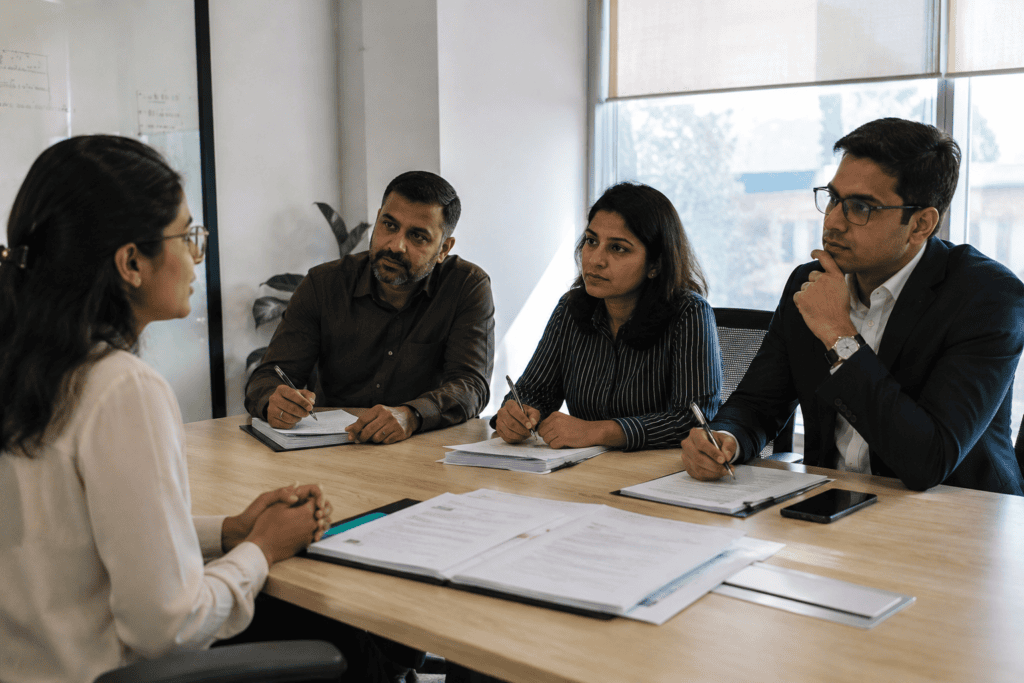 selection solution team working with HR leaders
