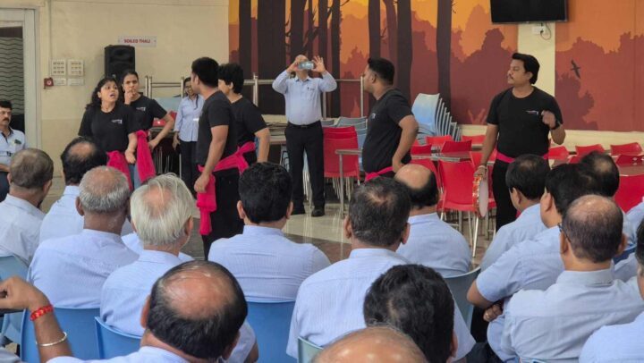 A corporate cultural performance during a workplace team engagement program by DimenZion3.