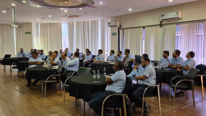 Employees attending a corporate learning and leadership workshop facilitated by DimenZion3.