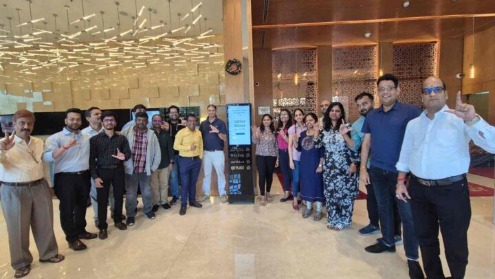 Participants posing for a group photo after a leadership development workshop conducted by DimenZion3.